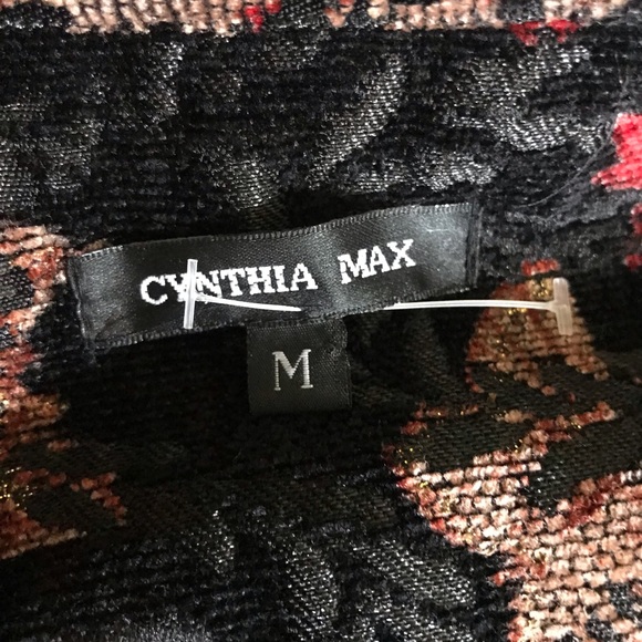 Cynthia Max Vibrant Floral Embroidered Blazer, Size Medium - Picture 11 of 12